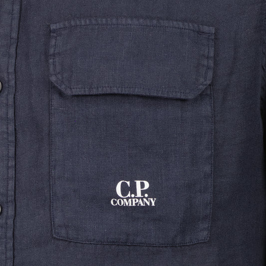 Long Sleeve Linen Overshirt - Casual Basement