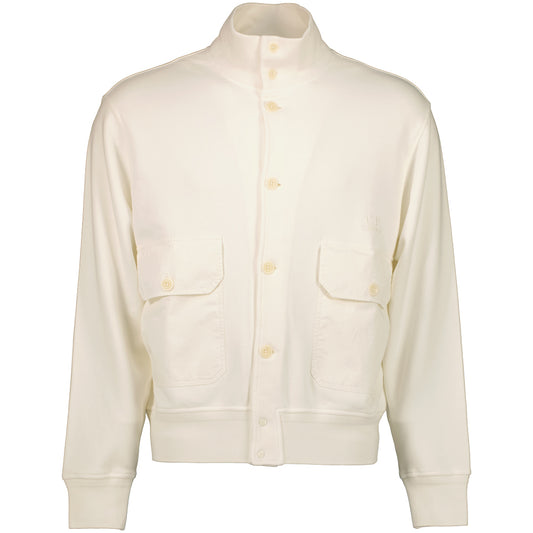 Diagonal Fleece Logo Cardigan - Casual Basement
