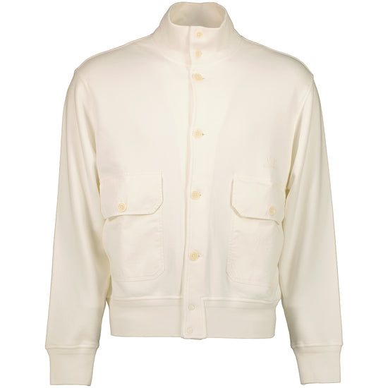 Diagonal Fleece Logo Cardigan - Casual Basement