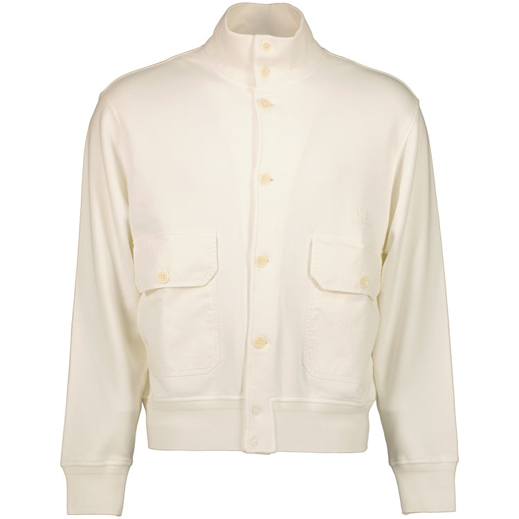 Diagonal Fleece Logo Cardigan - Casual Basement