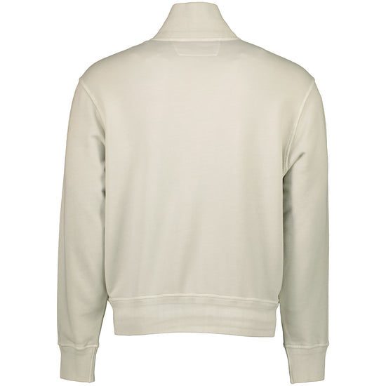 Diagonal Fleece Resist Dyed Logo Cardigan - Casual Basement