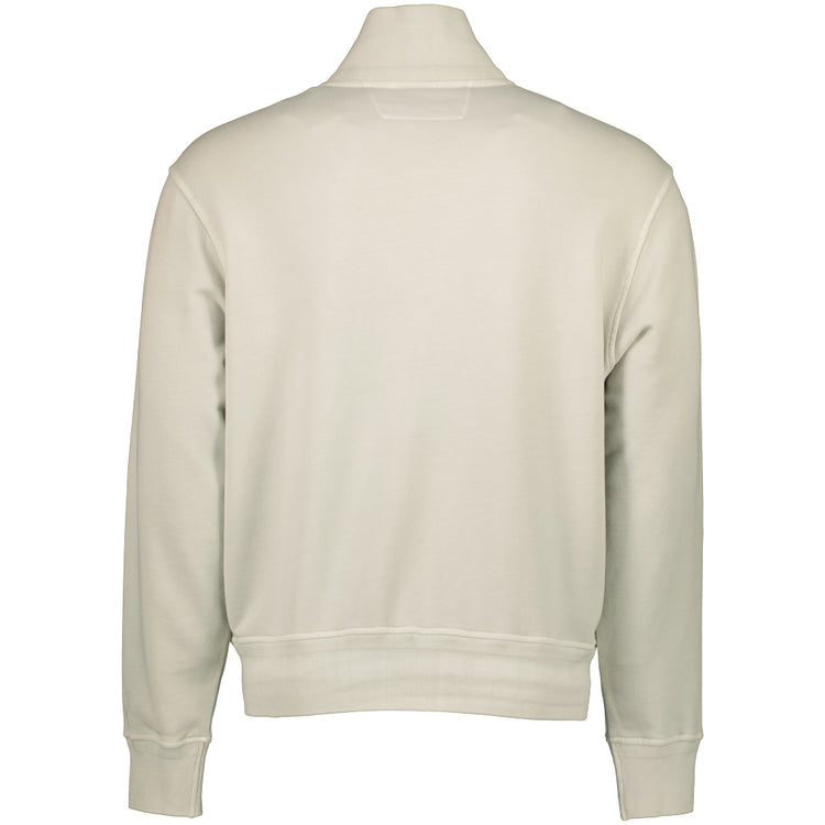 Diagonal Fleece Resist Dyed Logo Cardigan - Casual Basement