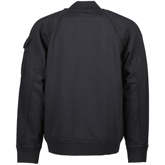 Diagonal Fleece Zipped Lens Sweatshirt - Casual Basement