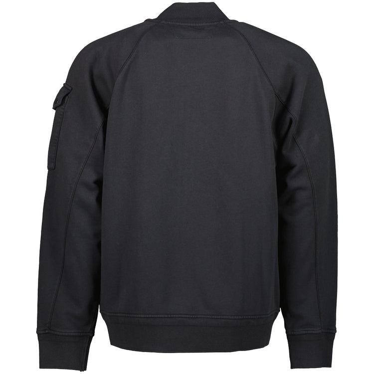 Diagonal Fleece Zipped Lens Sweatshirt - Casual Basement