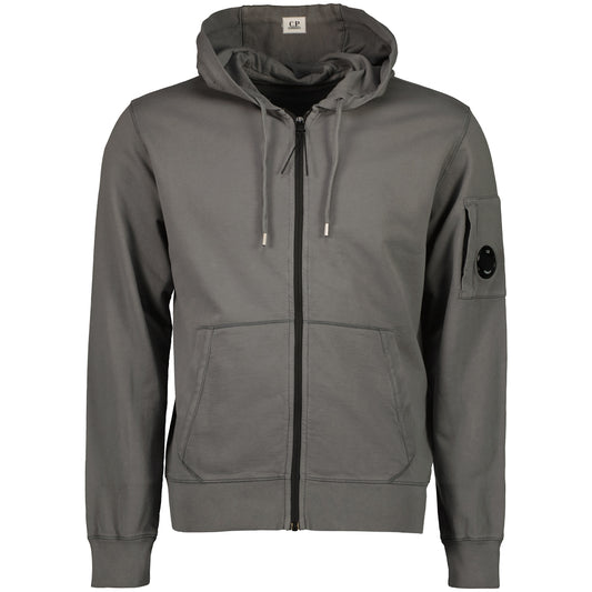 Light Fleece Lens Zip Hoodie - Casual Basement