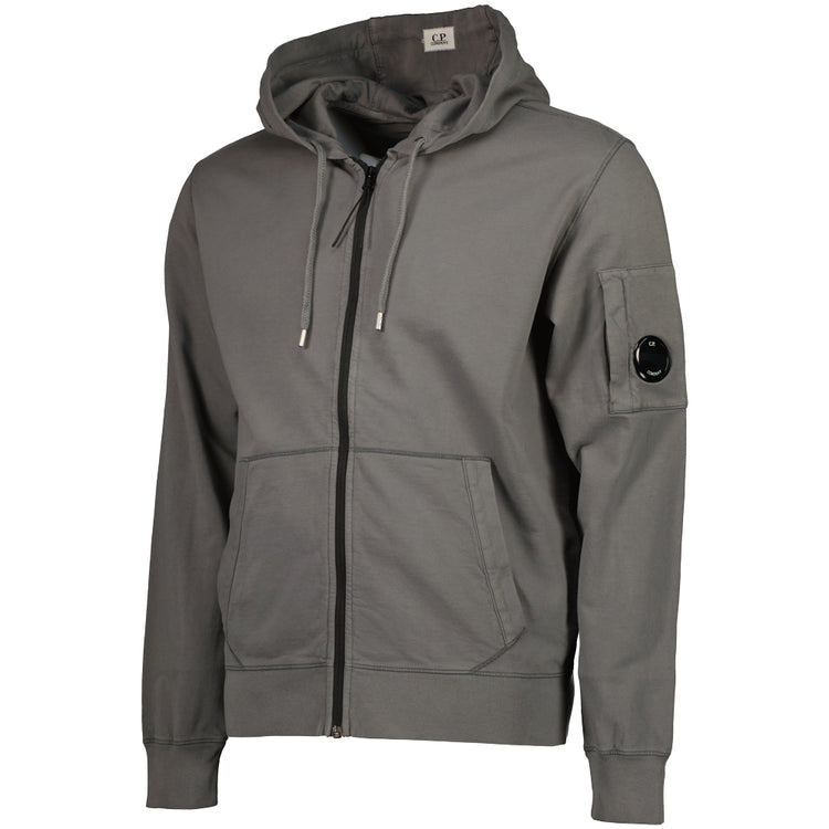 Light Fleece Lens Zip Hoodie - Casual Basement