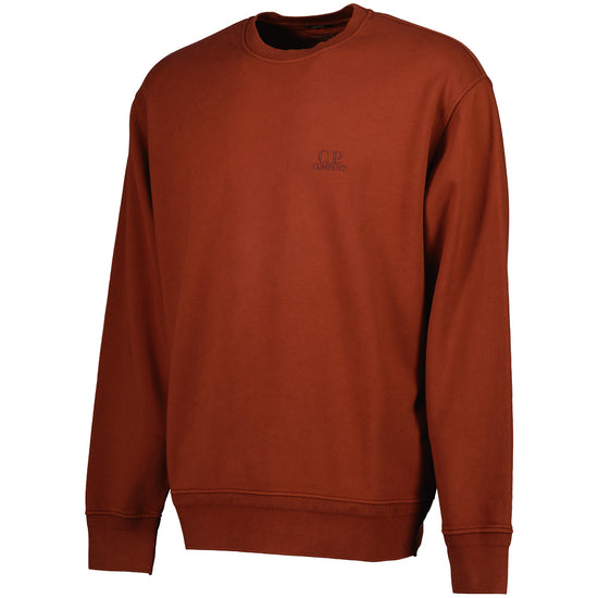Diagonal Fleece Resist Dyed Logo Sweatshirt - Casual Basement