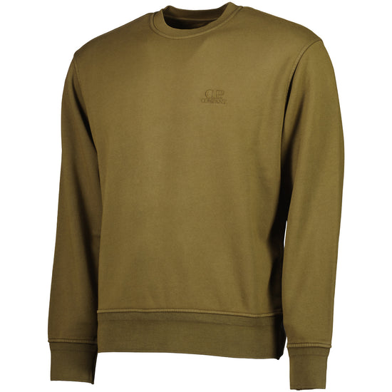 Diagonal Fleece Logo Sweatshirt - Casual Basement
