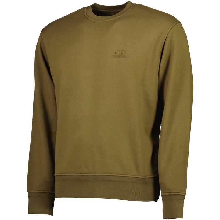 Diagonal Fleece Logo Sweatshirt - Casual Basement