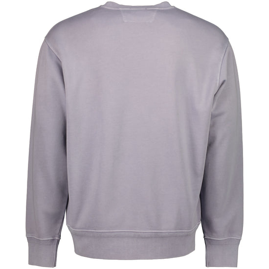 Diagonal Fleece Resist Dyed Logo Sweatshirt - Casual Basement