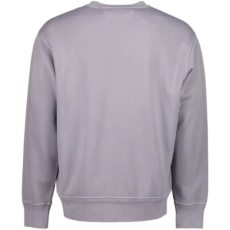 Diagonal Fleece Resist Dyed Logo Sweatshirt - Casual Basement