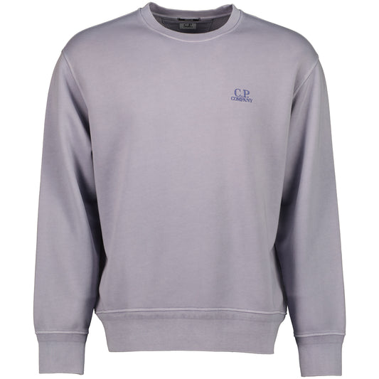 Diagonal Fleece Resist Dyed Logo Sweatshirt - Casual Basement
