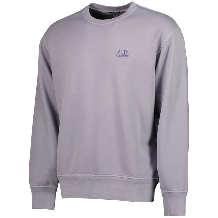 Diagonal Fleece Resist Dyed Logo Sweatshirt - Casual Basement