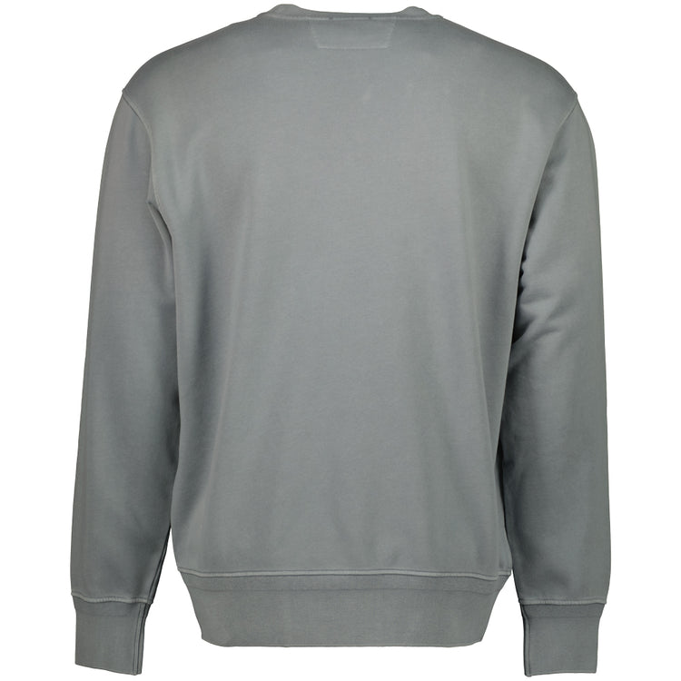 Diagonal Fleece Resist Dyed Logo Sweatshirt - Casual Basement