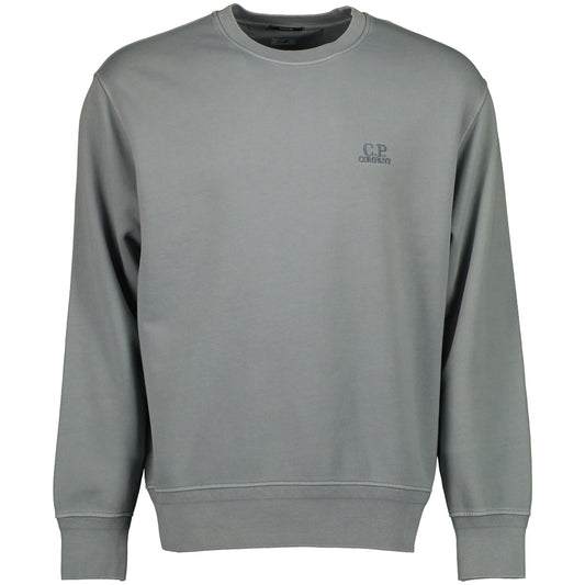 Diagonal Fleece Resist Dyed Logo Sweatshirt - Casual Basement