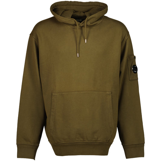 Diagonal Fleece Lens Hoodie