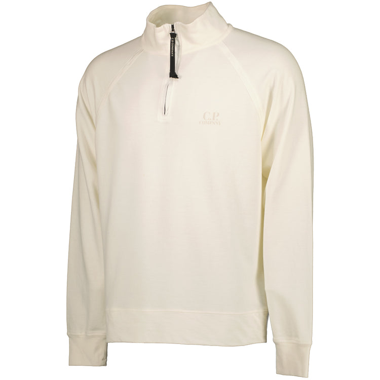 Light Fleece Quarter Zip Logo Sweat - Casual Basement
