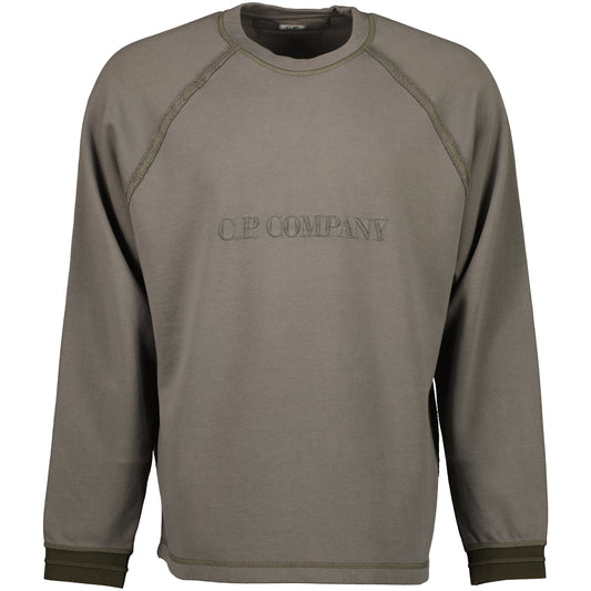 Diagonal Fleece Logo Sweatshirt - Casual Basement