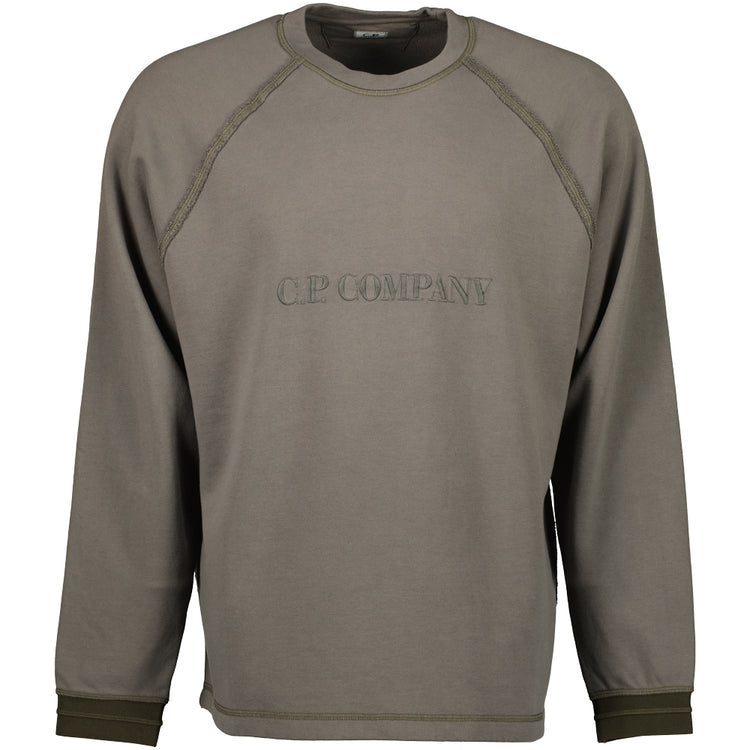 Diagonal Fleece Logo Sweatshirt - Casual Basement