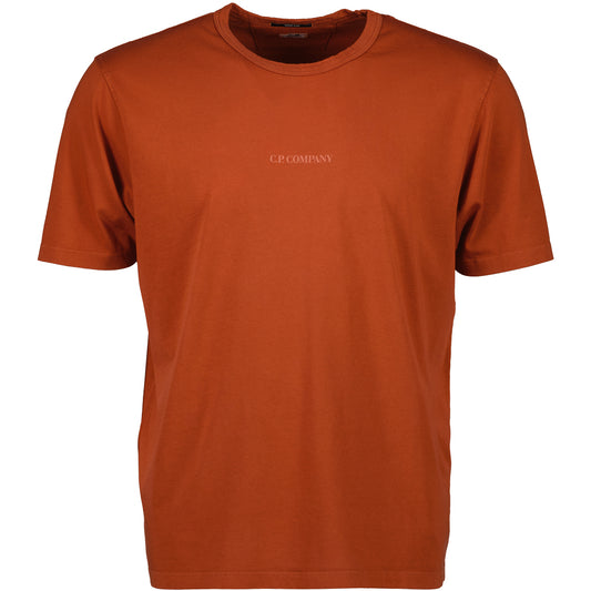 Resist Dyed Logo Print T-Shirt - Casual Basement