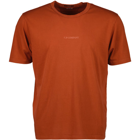 Resist Dyed Logo Print T-Shirt - Casual Basement