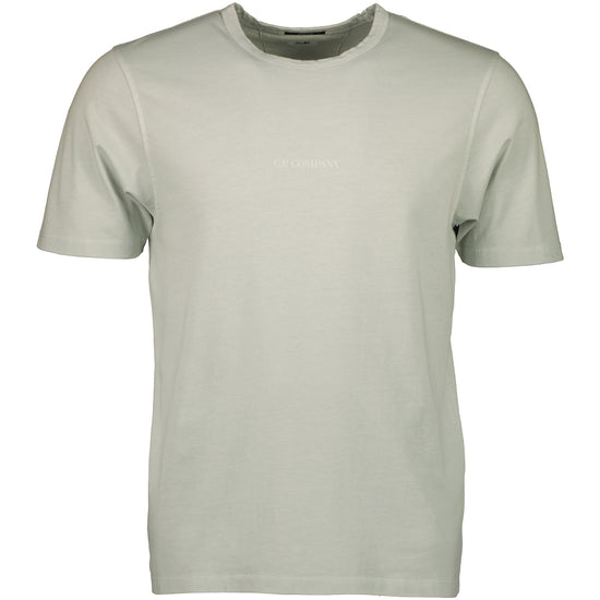 Resist Dyed Logo Print T-Shirt - Casual Basement