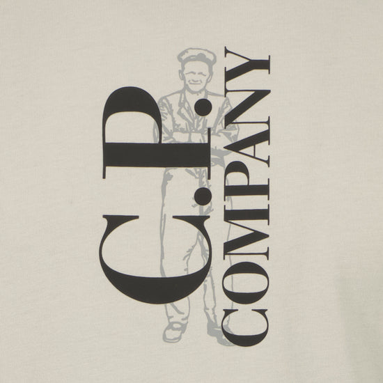 Vertical Logo Print T-Shirt - Casual Basement