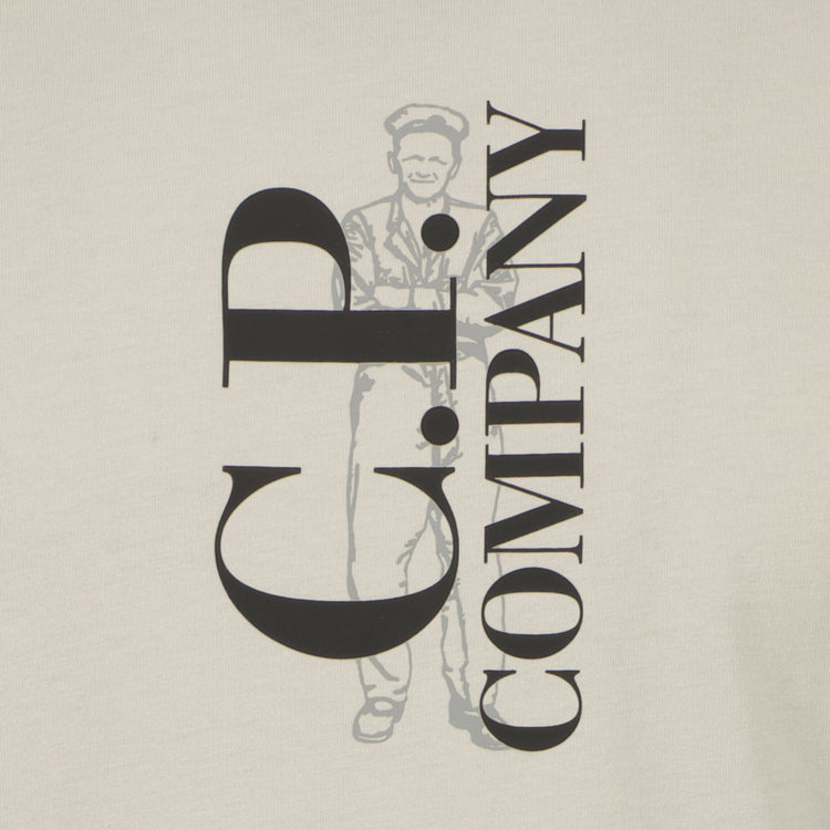 Vertical Logo Print T-Shirt - Casual Basement