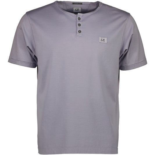 Henley Logo Patch T-Shirt - Casual Basement