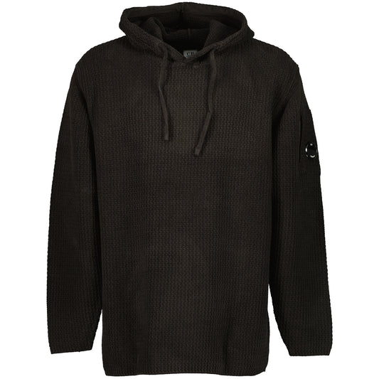 Chenille Waffle Knit Lens Hoodie