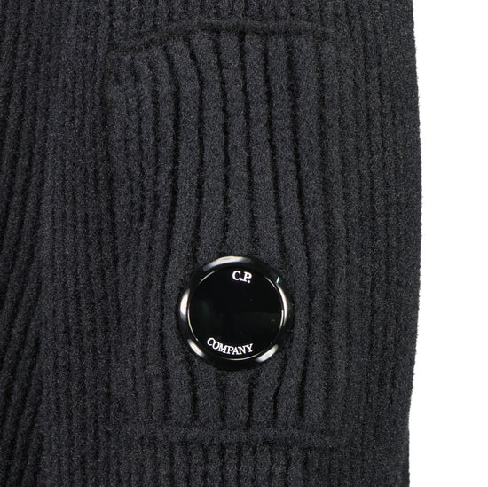 Fleece Knit Crewneck Lens Jumper - Casual Basement