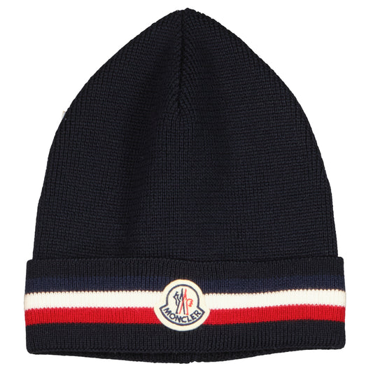 Virgin Wool Logo Patch Beanie - Casual Basement