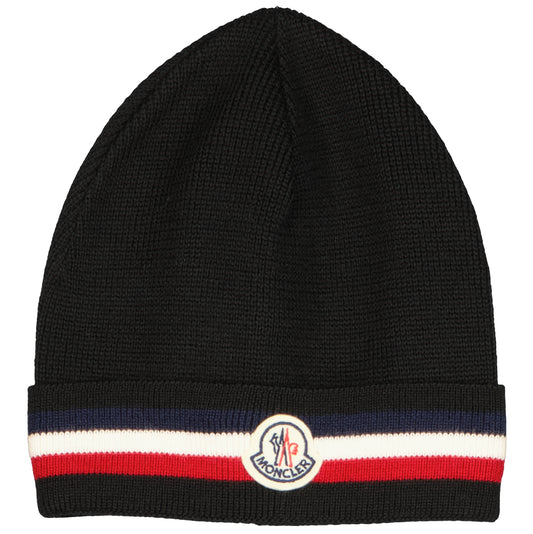 Virgin Wool Logo Patch Beanie - Casual Basement