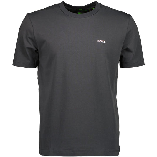 Stretch Cotton Contrast Logo T-Shirt - Casual Basement