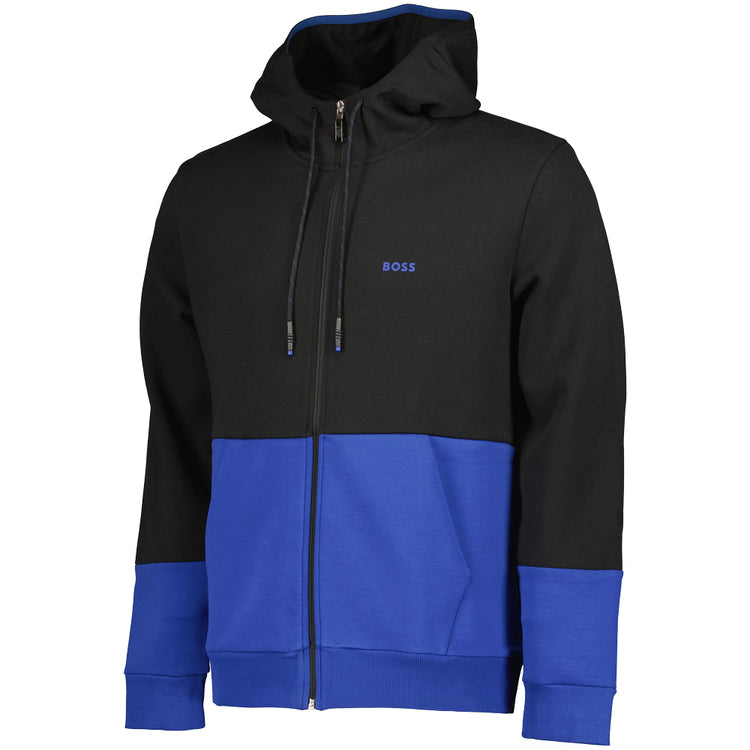 Embroidered Logo Zip Hoodie - Casual Basement
