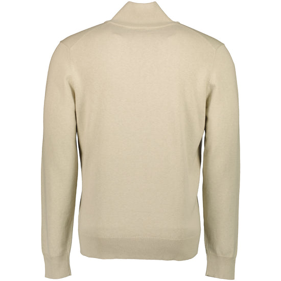 Zip-Neck Knitted Sweater - Casual Basement