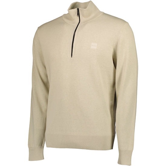 Zip-Neck Knitted Sweater - Casual Basement