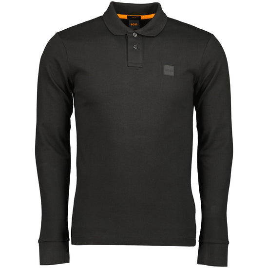 Passerby Long Sleeve Logo Patch Polo - Casual Basement
