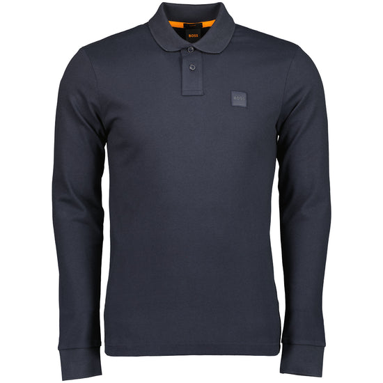Passerby Long Sleeve Logo Patch Polo - Casual Basement