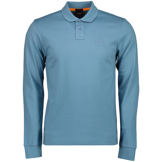 Passerby Long Sleeve Logo Patch Polo - Casual Basement