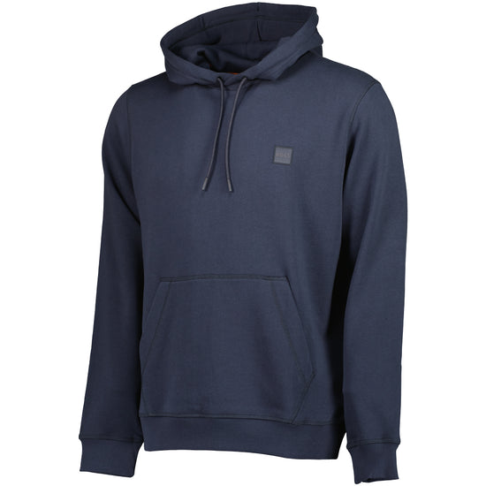 Cotton-Terry Logo Patch Hoodie - Casual Basement
