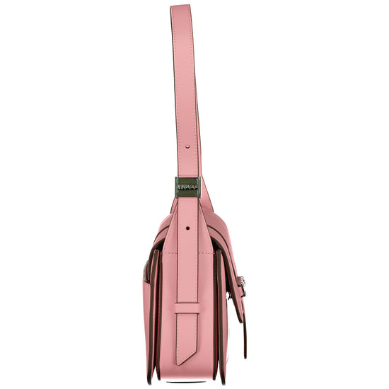 Ladies Faux Leather Shoulder Bag - Casual Basement