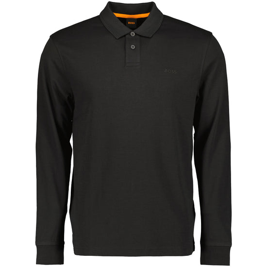 PE Interlock Long Sleeve Logo Patch Polo - Casual Basement