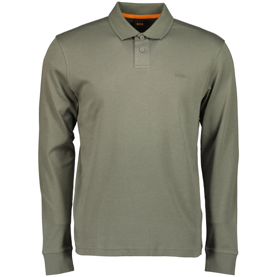 PE Interlock Long Sleeve Logo Patch Polo - Casual Basement