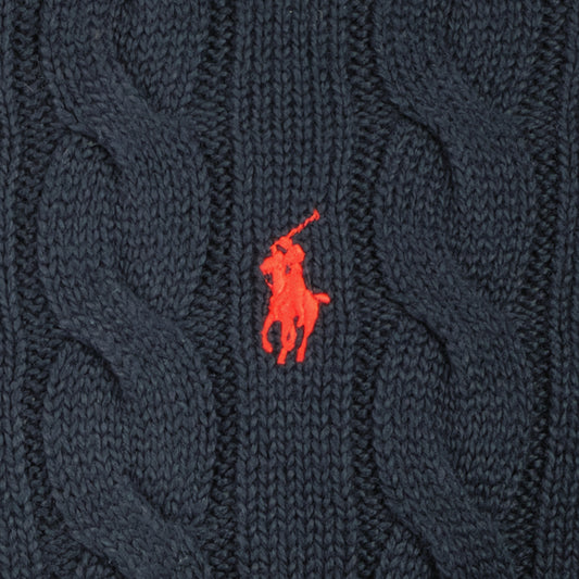 Cable-Knit Quarter Zip Jumper