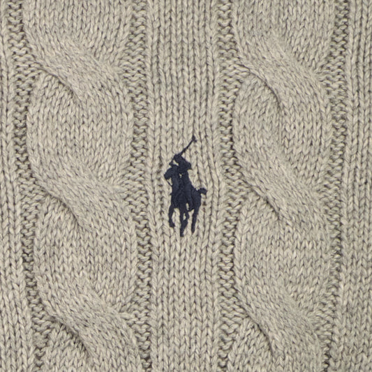 Cable-Knit Quarter Zip Jumper