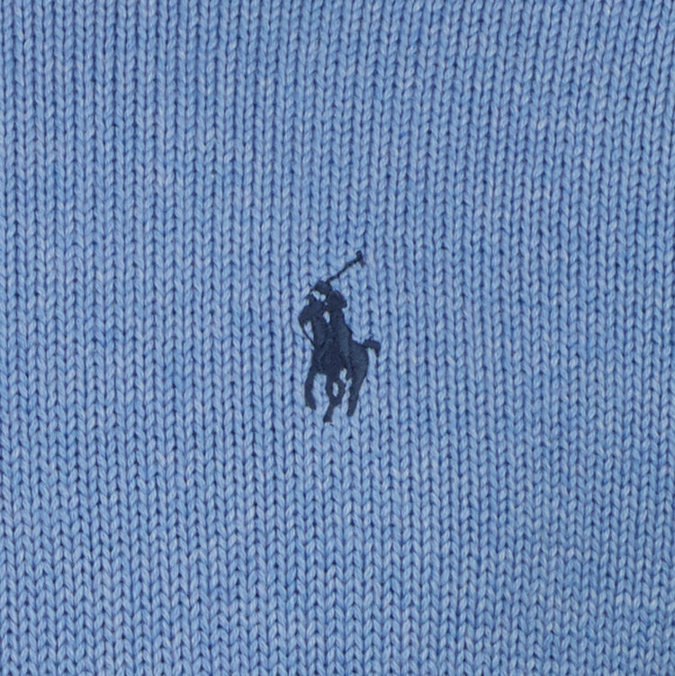 Mesh-Knit Cotton Quarter Zip Jumper