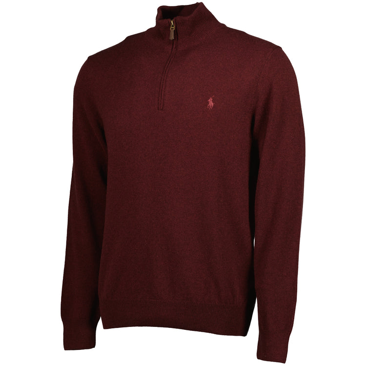 Merino Wool Quarter Zip Jumper