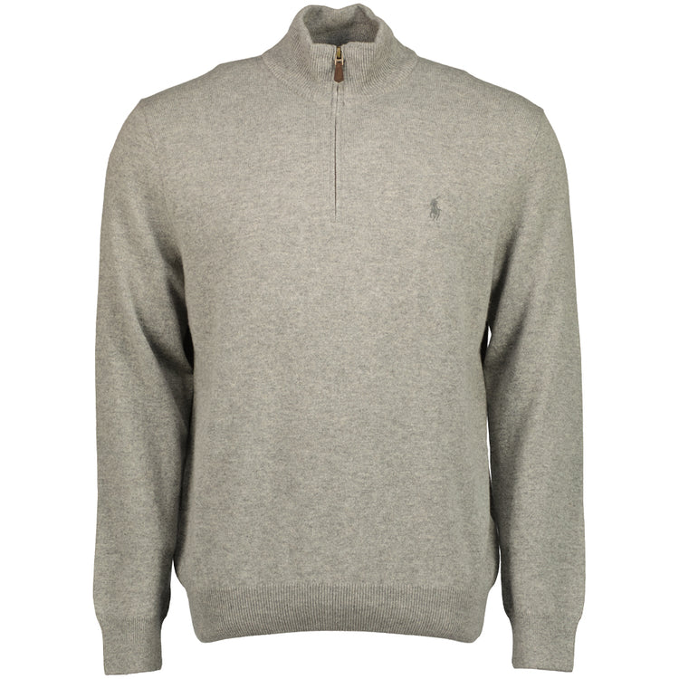 Merino Wool Quarter Zip Jumper