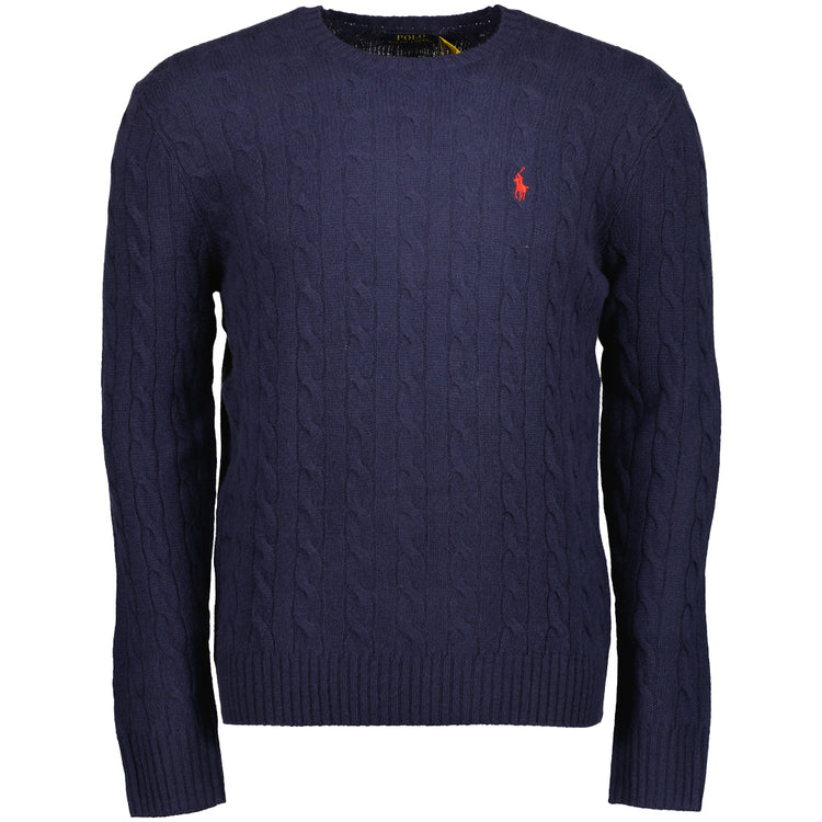 Cable-Knit Wool/Cashmer Jumper